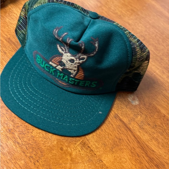 Vintage buck master camo and green hat - Picture 3 of 6